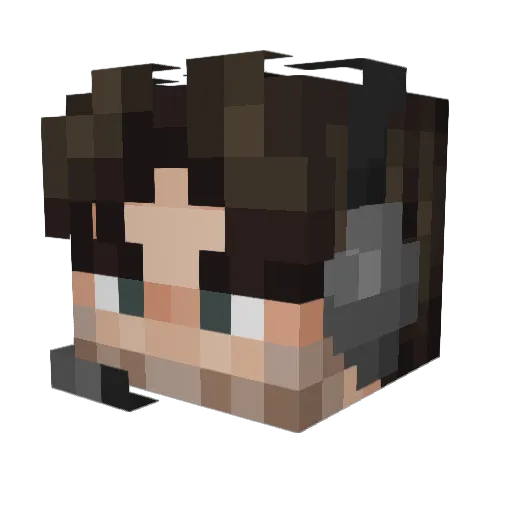 Venom_Snake1 Minecraft avatar head, 3D render