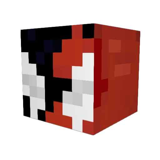 Venom_spider_man Minecraft avatar head, 3D render