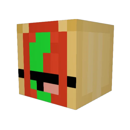 Venomo_17 Minecraft avatar head, 3D render