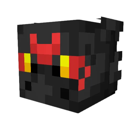 VenomousInk Minecraft avatar head, 3D render