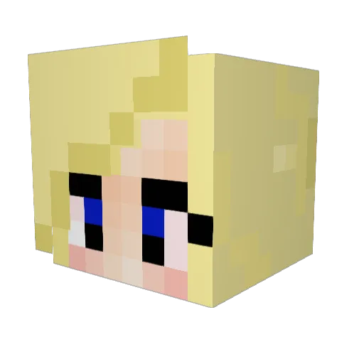 VenomousTart Minecraft avatar head, 3D render