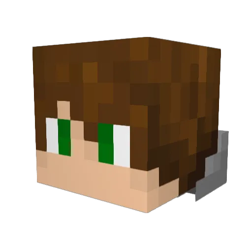Venomous_Banana Minecraft avatar head, 3D render
