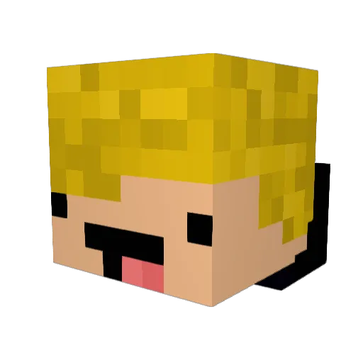 Venomous_Seabear Minecraft avatar head, 3D render