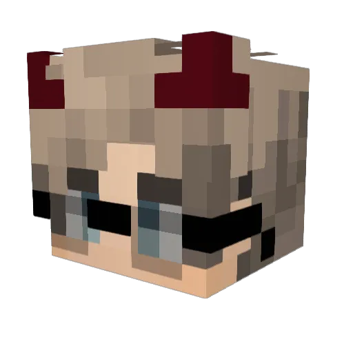 Venomousrydan Minecraft avatar head, 3D render