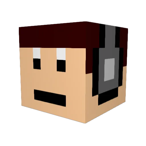 Venorant Minecraft avatar head, 3D render