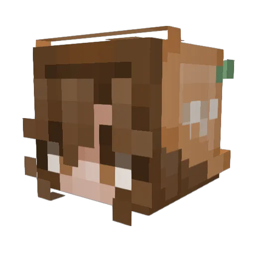 VenouraEverlin Minecraft avatar head, 3D render