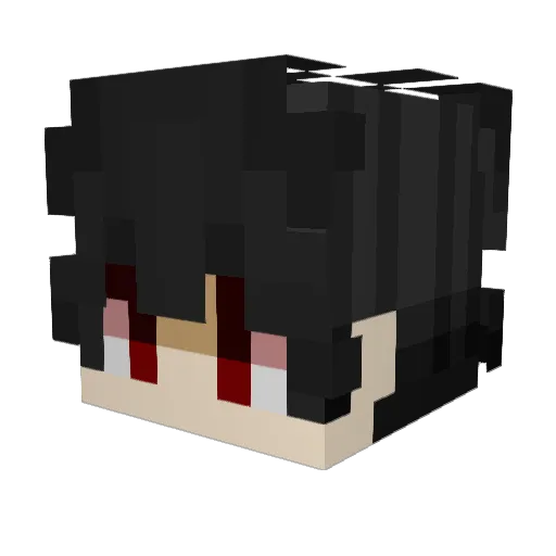 Venqm Minecraft avatar head, 3D render