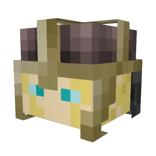 Venre82 Minecraft avatar head, 3D render