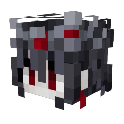 Venric66 Minecraft avatar head, 3D render