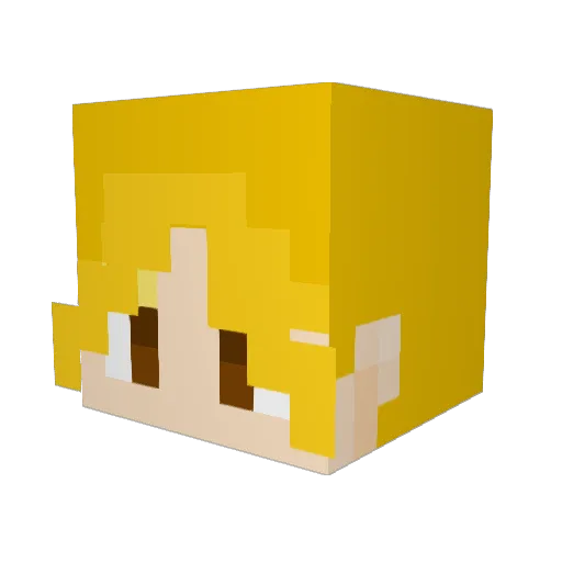 VentderFickah Minecraft avatar head, 3D render