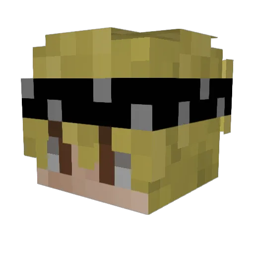 VentedFern648 Minecraft avatar head, 3D render