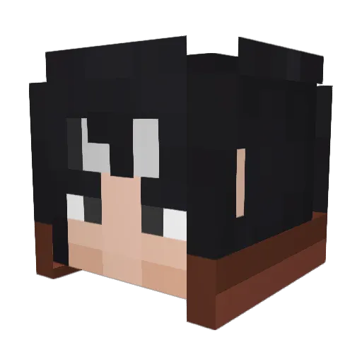 Venterex Minecraft avatar head, 3D render