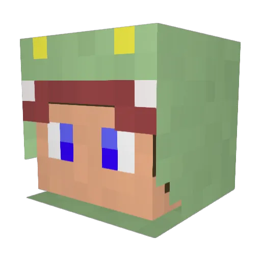 VenteyYT Minecraft avatar head, 3D render