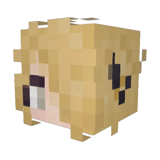 Ventilator0318 Minecraft avatar head, 3D render