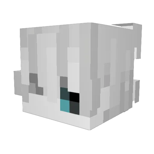 Ventiloww2000 Minecraft avatar head, 3D render