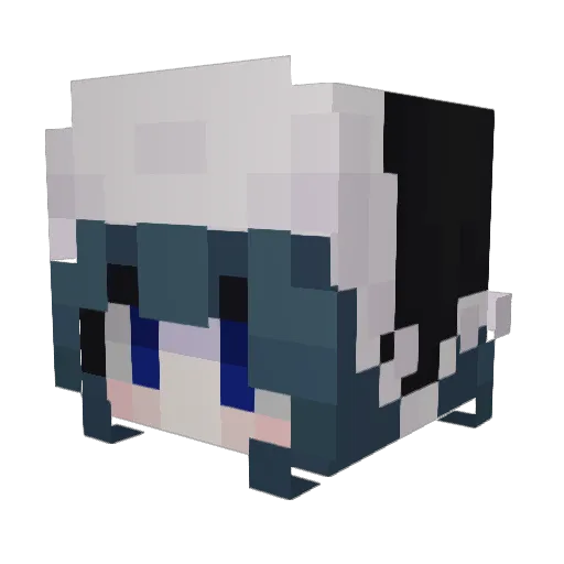 Ventince Minecraft avatar head, 3D render