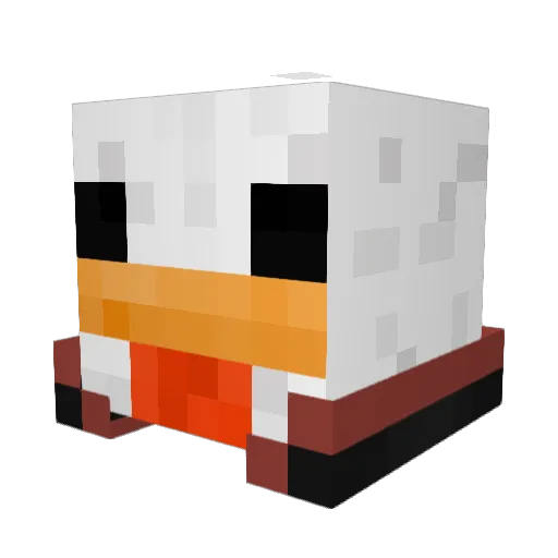 Ventipie Minecraft avatar head, 3D render