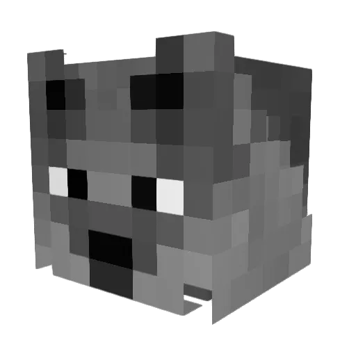 Ventisan Minecraft avatar head, 3D render