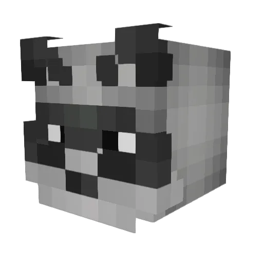 Ventiues Minecraft avatar head, 3D render