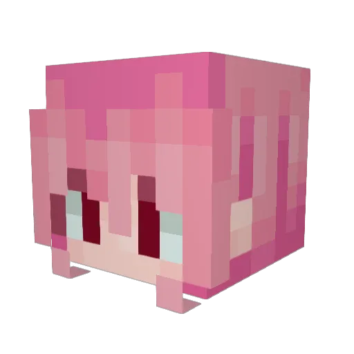 Ventolin4 Minecraft avatar head, 3D render