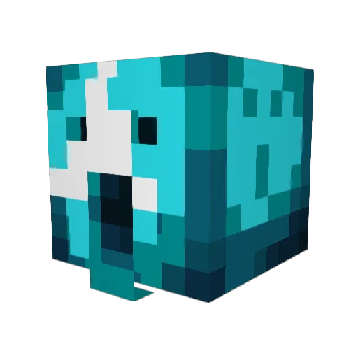 VentralFuture Minecraft avatar head, 3D render