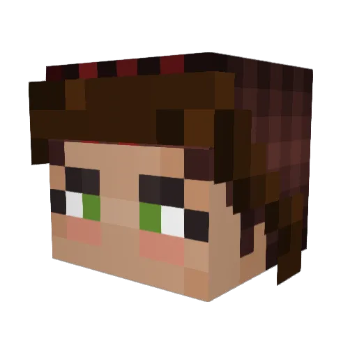 Venturol1am Minecraft avatar head, 3D render