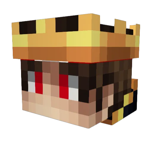 Ventus1024 Minecraft avatar head, 3D render