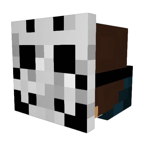 Ventus_Plays Minecraft avatar head, 3D render