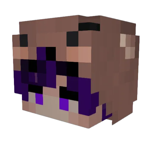 Venum415 Minecraft avatar head, 3D render