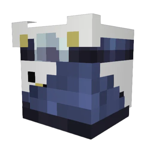 VenumizedWarrior Minecraft avatar head, 3D render