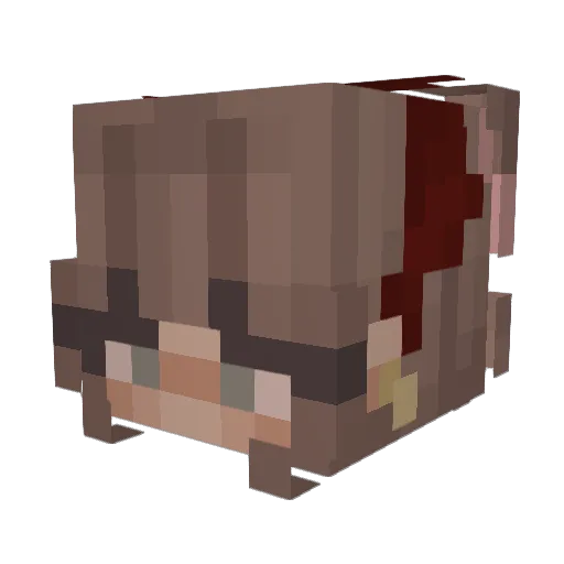 VenusHathor Minecraft avatar head, 3D render