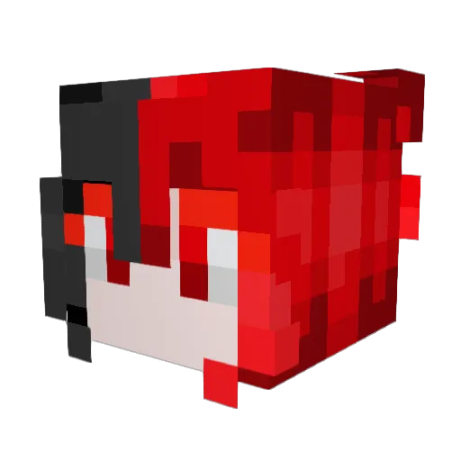 VenusKur Minecraft avatar head, 3D render