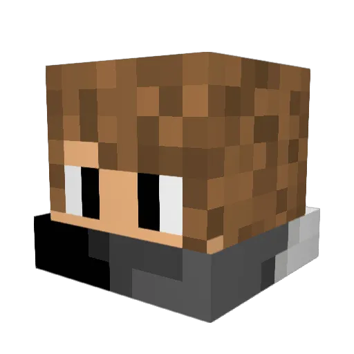 VenusLippe15 Minecraft avatar head, 3D render