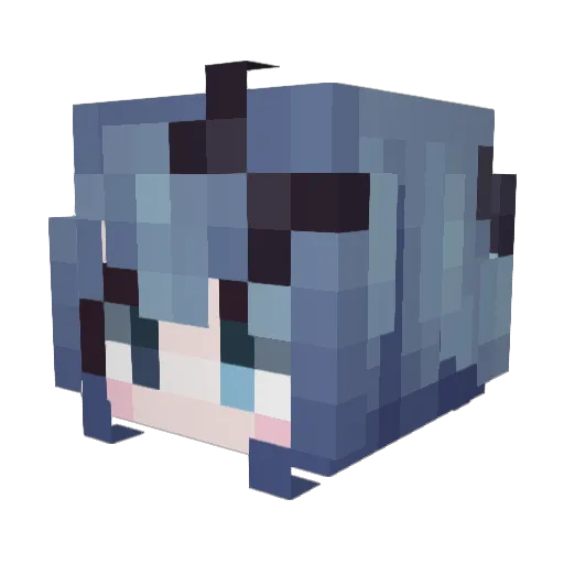 VenusTea Minecraft avatar head, 3D render