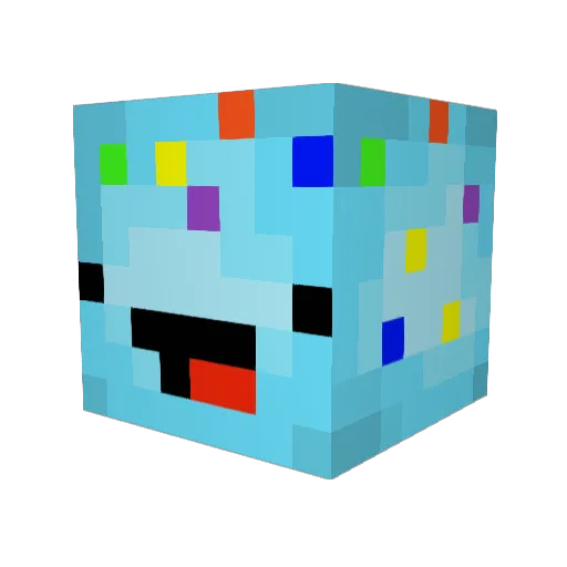 VenusUP Minecraft avatar head, 3D render