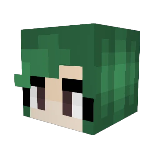 VenusWhales Minecraft avatar head, 3D render
