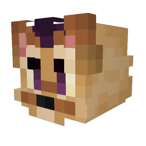 Venus_Dawnstar Minecraft avatar head, 3D render