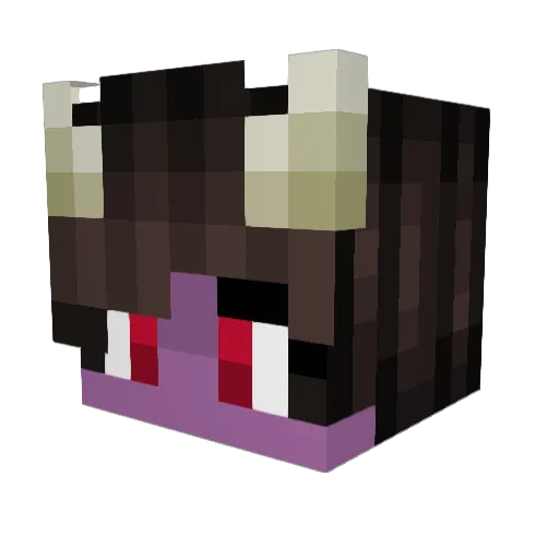 Venusianchic Minecraft avatar head, 3D render