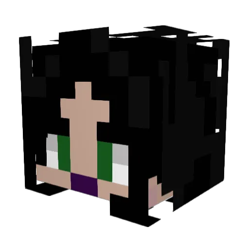 Venuss2 Minecraft avatar head, 3D render