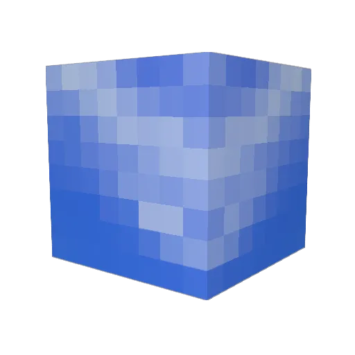 Venux Minecraft avatar head, 3D render