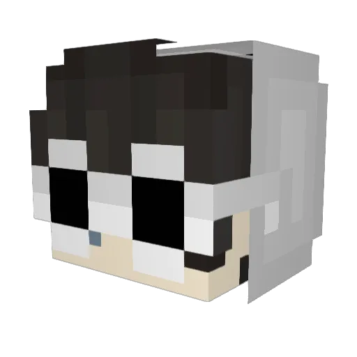 VenuzUwUr Minecraft avatar head, 3D render