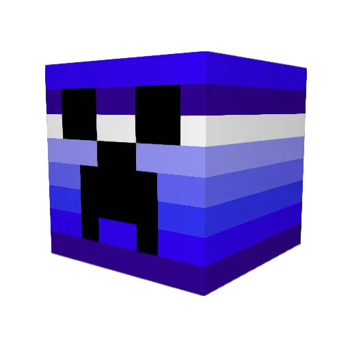 Venvo Minecraft avatar head, 3D render