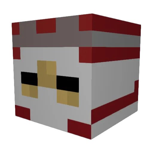 Venvokz Minecraft avatar head, 3D render