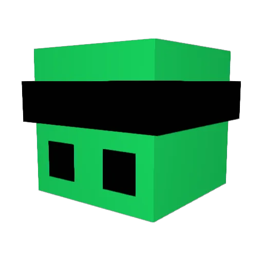 VenyMC Minecraft avatar head, 3D render