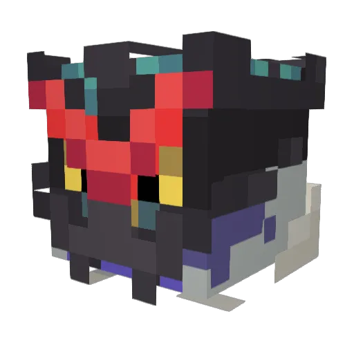 Veomroa Minecraft avatar head, 3D render