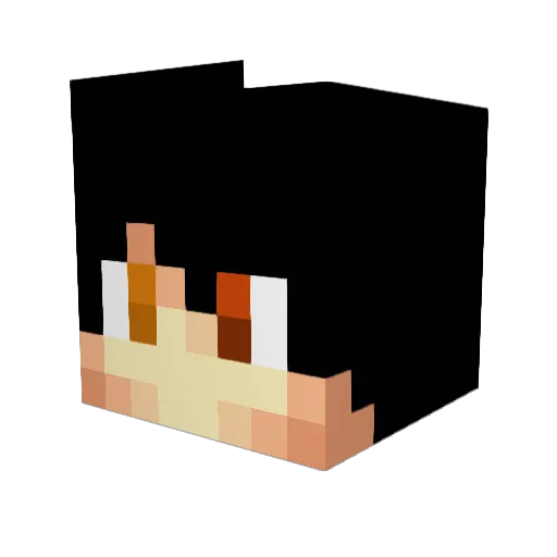 Veqre_ Minecraft avatar head, 3D render