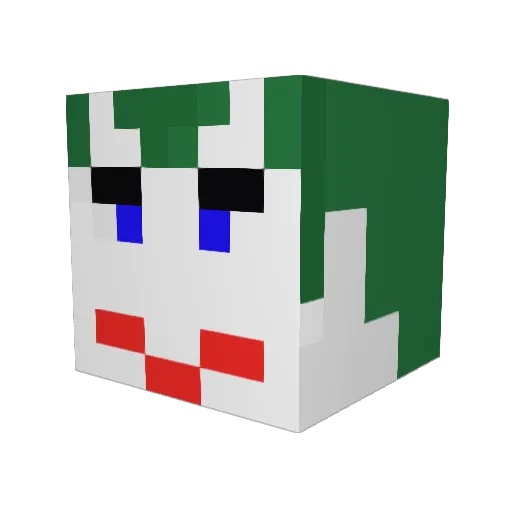 Ver0n1337 Minecraft avatar head, 3D render