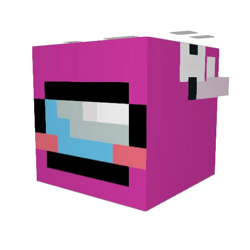 VerSySik Minecraft avatar head, 3D render