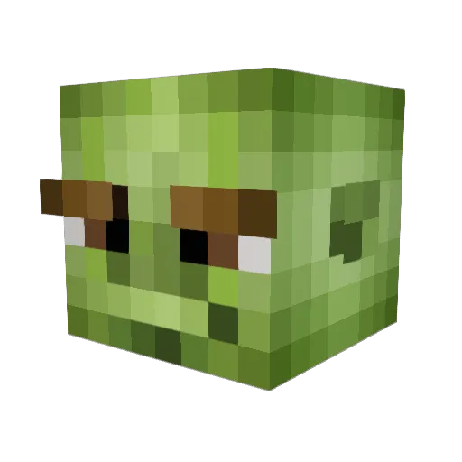 VerTri_X Minecraft avatar head, 3D render