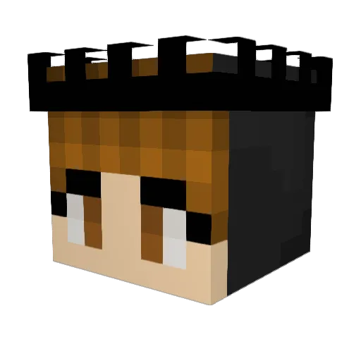 Vera_DA Minecraft avatar head, 3D render